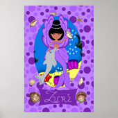 Paarse Merfaery en Dolphin Print (Voorkant)