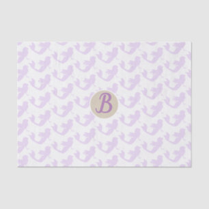 Paarse Mermaid Custom Personalized Monogram Party Tissuepapier