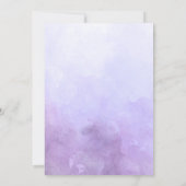 Paarse Mermaid Fantasy Verjaardagsuitnodiging Kaart (Achterkant)