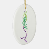 Paarse Mermaid Ornament (Rechts)