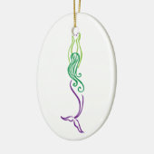 Paarse Mermaid Ornament (Links)