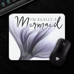 Paarse Mermaid Soul Quote   Chic Lavender Gezegde Muismat