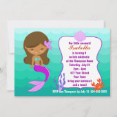 Paarse mermaidepool kaart (Voorkant)