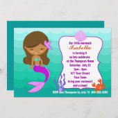 Paarse mermaidepool kaart (Voorkant / Achterkant)