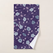 Paarse met blauw bad handdoek (Handdoek)