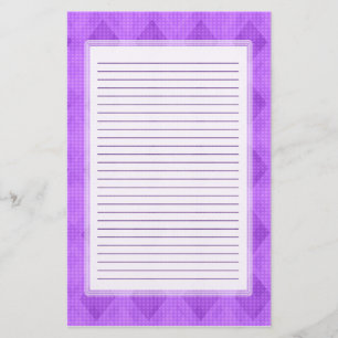Paarse, met diamant gelinkte banketery briefpapier