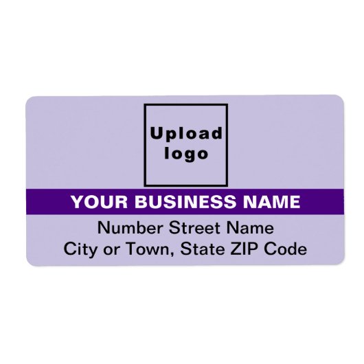 Paarse met gemarkeerde merknaam Verzendlabel (Voorkant)
