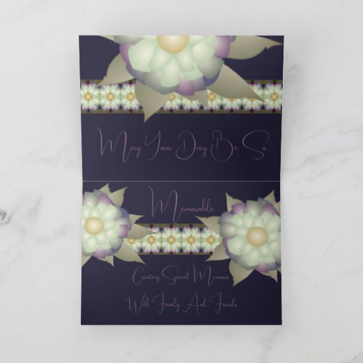 Paarse met goud kaart (Binnen)