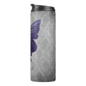Paarse met juwelen versierde vlinder thermosbeker (Geroteerd rechts)