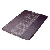Paarse met patroon badmat (Gekanteld)