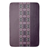 Paarse met patroon badmat (Voorkant Verticaal)