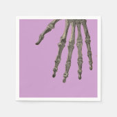 Paarse met Skeleton Hand Halloween Servet (Voorkant)