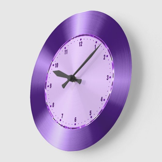 Paarse Metaalontwerp Roestvrij staalblik Grote Klok (Hoek)