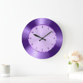 Paarse Metaalontwerp Roestvrij staalblik Grote Klok (Huis)