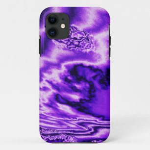 Paarse metalen wolken iPhone 5 hoesje