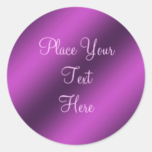 Paarse Metallic Faux Folie Sticker