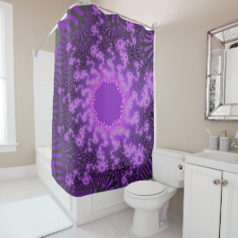 Paarse Metallic Sunburst Douchegordijn