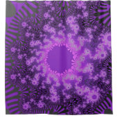 Paarse Metallic Sunburst Douchegordijn (Voorkant)
