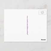 Paarse Mexicaanse Petunia Flowers Briefkaart (Achterkant)