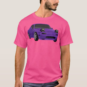 Paarse Miata Mx5 T-shirt