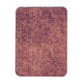 Paarse Micro Stippen op Grunge Roze Magneet (Verticaal)