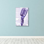 Paarse microfooncanvas afdrukken (Insitu (Houten vloer))