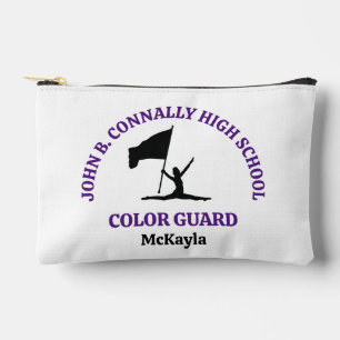 Paarse middelbare school Color Guard gepersonalise Etui