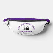 Paarse middelbare school marchingband gepersonalis heuptasje (Liggend)