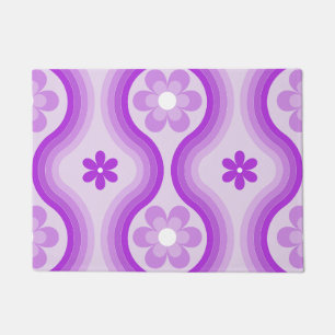Paarse middeleeuwse moderne regenboog Abstract Deurmat