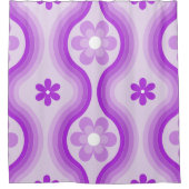 Paarse middeleeuwse moderne regenboog Abstract Douchegordijn (Voorkant)