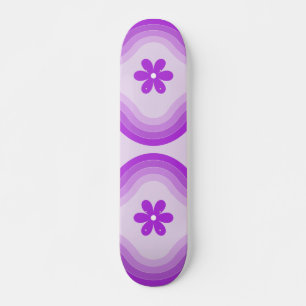 Paarse middeleeuwse moderne regenboog Abstract Persoonlijk Skateboard