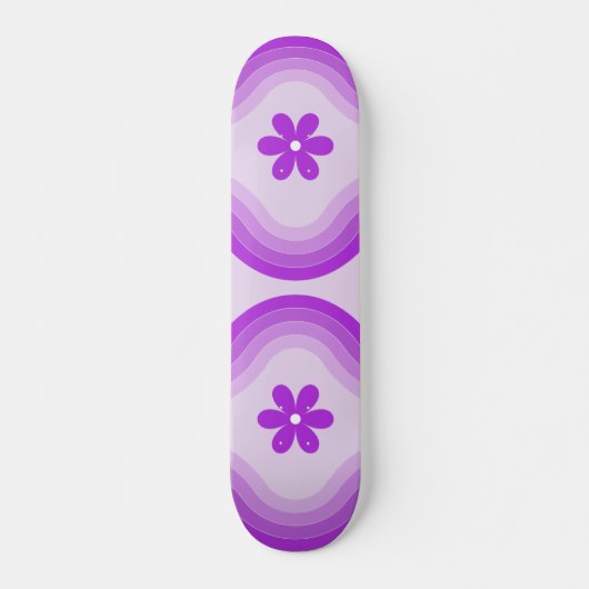 Paarse middeleeuwse moderne regenboog Abstract Persoonlijk Skateboard (Voorkant)