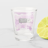 Paarse Militair Camo Shotglas Shot Glas (Achterkant)