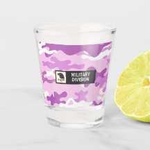 Paarse Militair Camo Shotglas