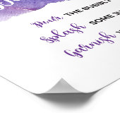 Paarse Mimosa Bar Poster (Hoek)