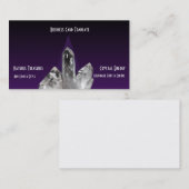 Paarse minerale kwartskristallen Logo Visitekaartje (Voorkant / Achterkant)