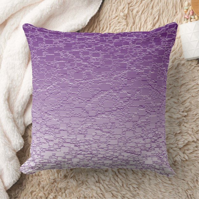 Paarse mini-Tegel met Fade Mini Kussen (Deken)