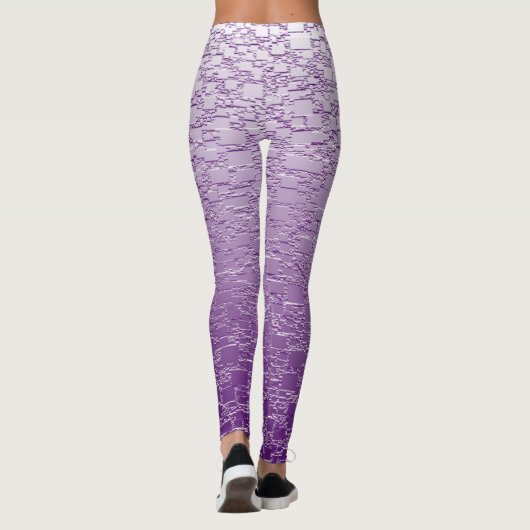 Paarse mini-Tegel met Fade Mini Leggings (Achterkant)