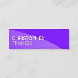 Paarse minikaarten met twee toonprofessionele mini mini visitekaartje