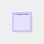 Paarse minimale lavendel post-it® notes (Voorkant)