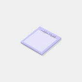 Paarse minimale lavendel post-it® notes (Schuin)