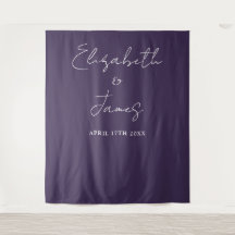 Paarse minimalistische trouwfoto achtergrond