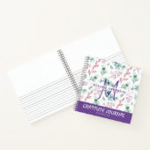Paarse Mint Flowers Gratitude Blessing Journal Notitieboek (Binnen)