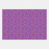 Paarse Mint Kippeneieren Tulpen Paaspatronen Inpakpapier Vel (Voorkant 2)