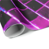 Paarse Mirror Disco Ball Cadeaupapier (Rol Hoek)