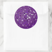 PAARSE MIRROR DISCO BALL RONDE STICKER (Tas)