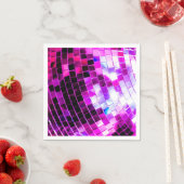 Paarse Mirror Disco Ball Servet (Insitu)