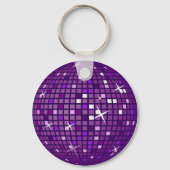 PAARSE MIRROR DISCO BALL SLEUTELHANGER (Voorkant)