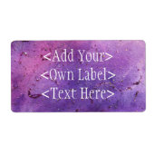 Paarse Mist Custom Address Mailing Labels 1 (Voorkant)