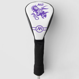 Paarse Mister Pro Triceratops Bekwame Oude Golfheadcover